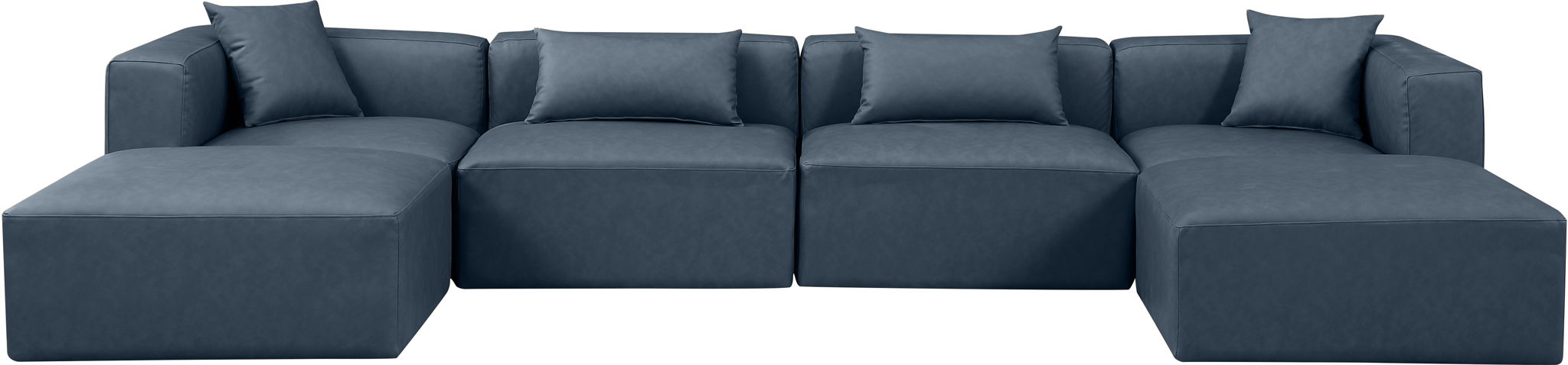 Cube - 6 Piece Modular Double Chaise Sectional - Simple Home Plus