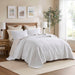 Quebec - Queen Reversible Bedspread Set - White - Simple Home Plus