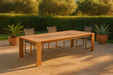 Tulum - Teak Outdoor Patio Dining Table - Natural - Simple Home Plus