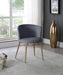 Skylar - Dining Chair with Gold Legs (Set of 2) - Simple Home Plus