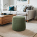 Tara - Round Storage Ottoman - Green - Simple Home Plus