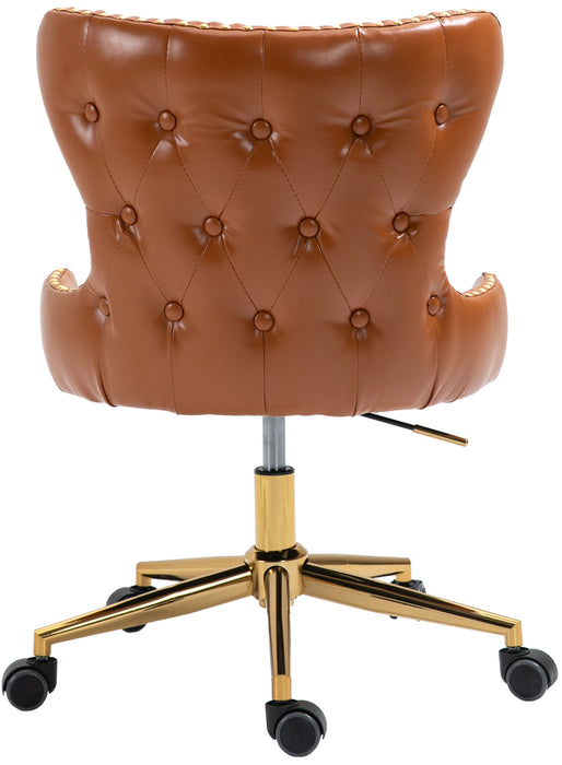 Hendrix - Office Chair with Gold Legs - Simple Home Plus