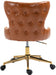 Hendrix - Office Chair with Gold Legs - Simple Home Plus