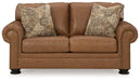 Carianna - Caramel - Loveseat - Simple Home Plus