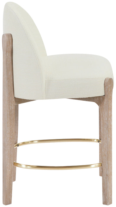Torino - Counter Stool With Brushed Natural Base - Simple Home Plus