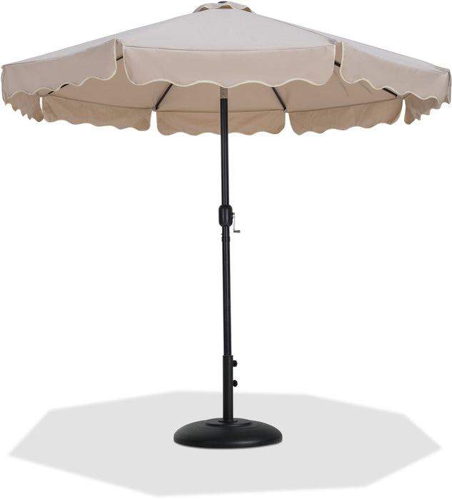 Amalfi - Patio Umbrella - Black Base / Black Pole - Simple Home Plus