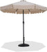 Amalfi - Patio Umbrella - Black Base / Black Pole - Simple Home Plus