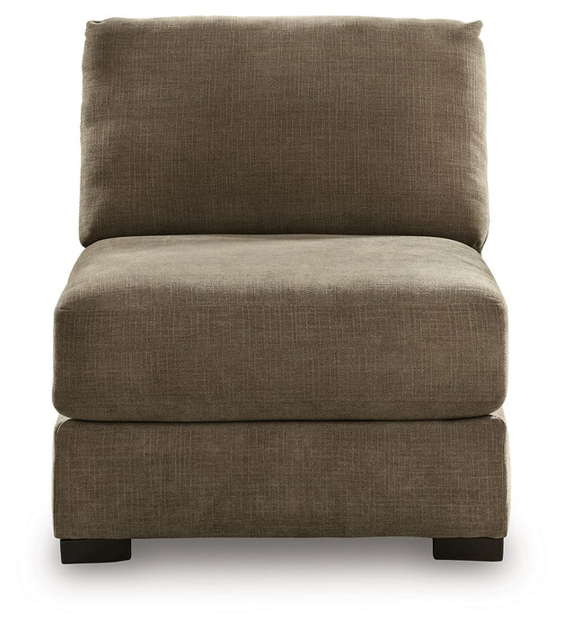 Camellia-Court - Armless Chair - Coffee - Simple Home Plus