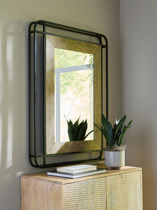 Beelman - Black / Brown - Accent Mirror - Simple Home Plus