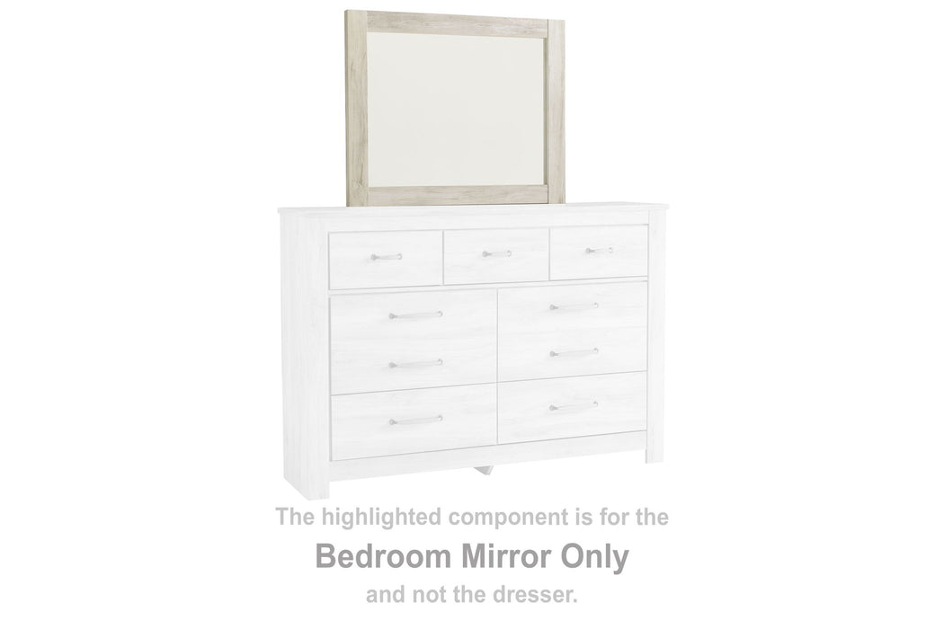 Bellaby - Bedroom Mirror - Wooden Frame - Whitewash - Simple Home Plus