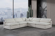 Comfy - 5 Piece Linen Modular Corner Armless Sectional - Simple Home Plus