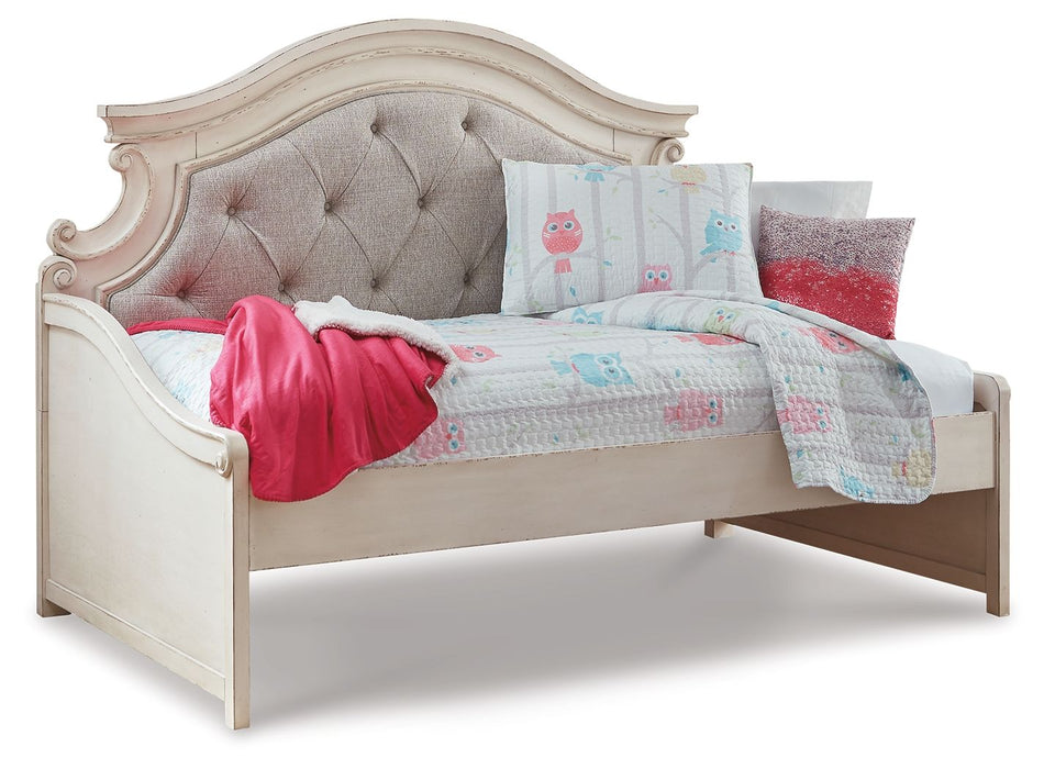 Realyn - Twin Day Bed - Chipped White - Simple Home Plus