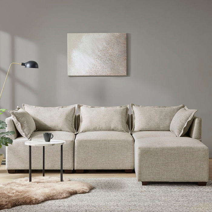 Molly - Modular Armless Chair - Linen - Simple Home Plus
