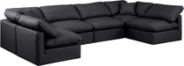 Indulge - Faux Leather 6 Piece Modular U-Shaped Sectional - Simple Home Plus
