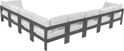 Nizuc - Outdoor Patio 8 Piece Modular Sectional With Gray Frame - Simple Home Plus