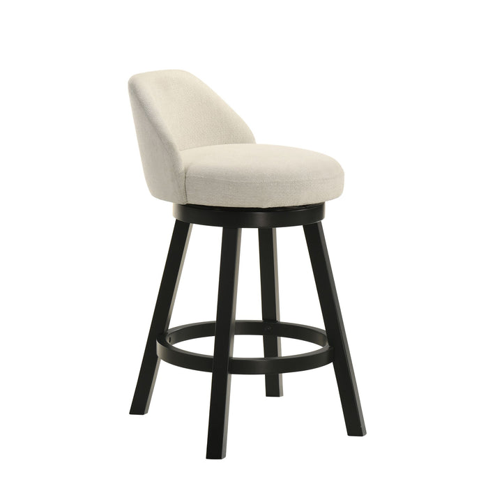Erika - Modern Transitional Swivel Wood Counter Height Kitchen Bar Stool - Simple Home Plus