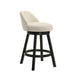 Erika - Modern Transitional Swivel Wood Counter Height Kitchen Bar Stool - Simple Home Plus