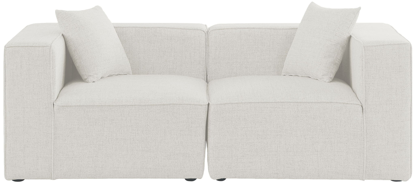 Cube - Linen Modular 2 Seat Sofa - Simple Home Plus