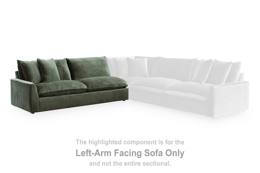 Carriage View - LAF Sofa - Jade - Simple Home Plus