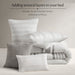 Morgan - King 5 Piece Jaquard Duvet Set - White / Gray - Simple Home Plus