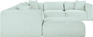 Shaggy - 7 Piece Modular U-Shaped Sectional With Ottoman - Simple Home Plus