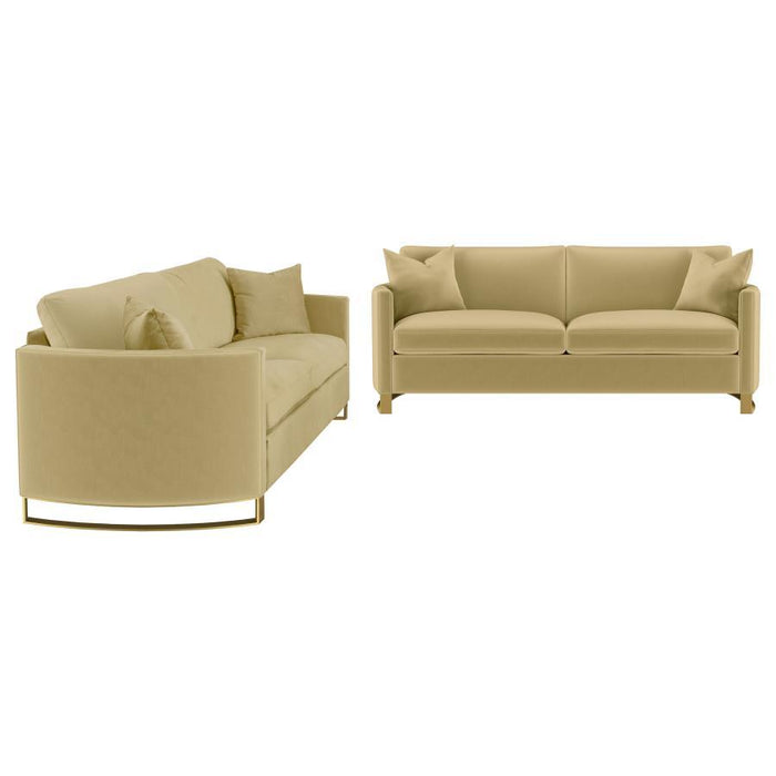 Corliss - Upholstered Arched Arm Sofa Set - Simple Home Plus