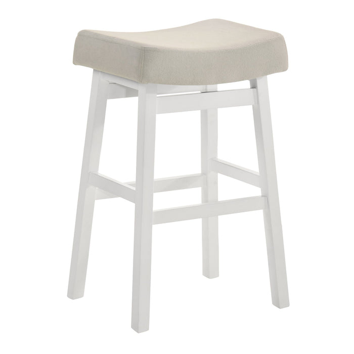 Lenon - Modern Farmhouse Wood Bar Height Kitchen Bar Stool - Simple Home Plus