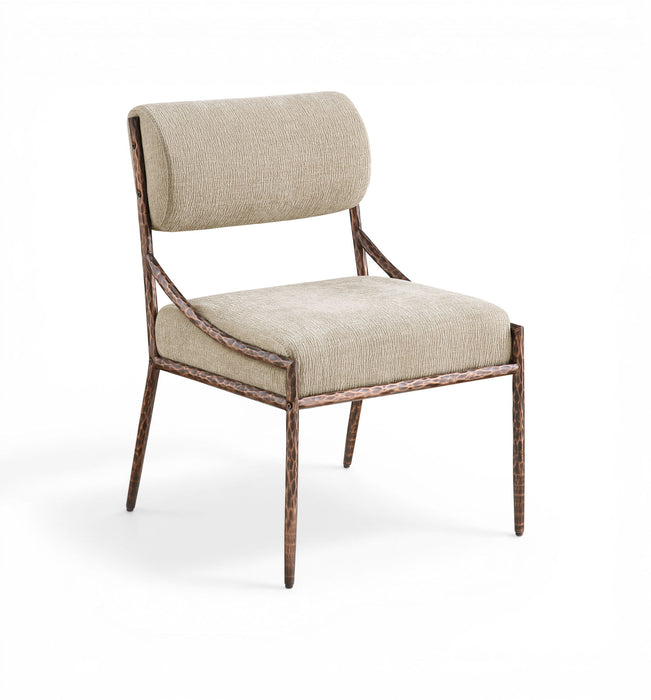 Bastille - Upholstered Dining Side Chair (Set of 2) - Bronze Frame - Simple Home Plus