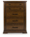 Taffenbrook - Medium Brown - Five Drawer Chest - Simple Home Plus
