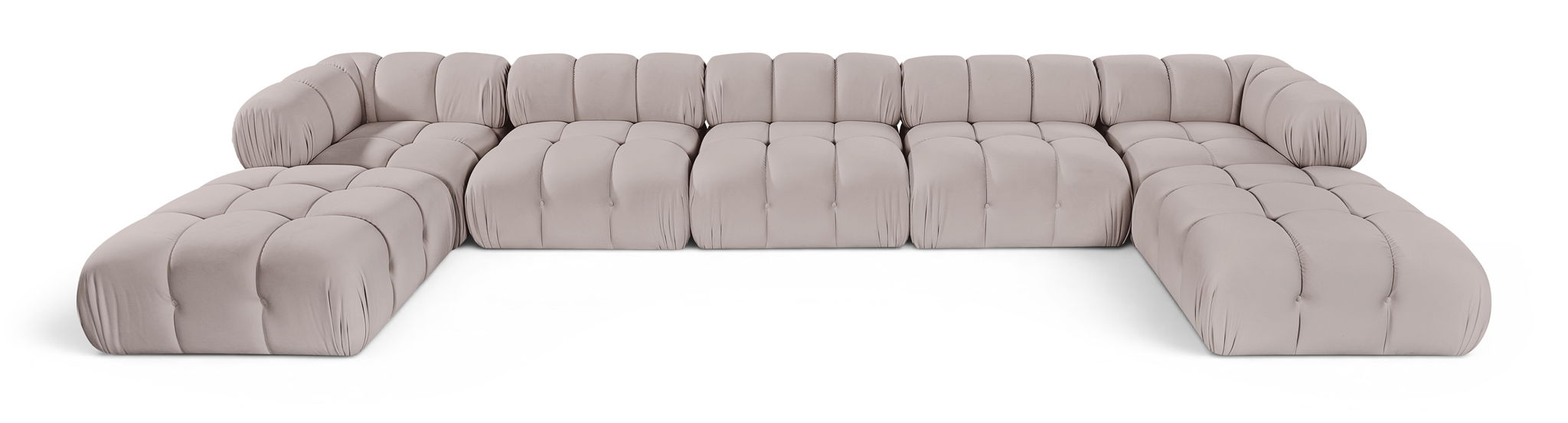 Orin - 7 Piece Modular Sectional (3 Modular Chairs, 2 Corner Chairs & 2 Ottomans)