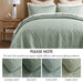 Quebec - Twin Reversible Bedspread Set - Seafoam - Simple Home Plus