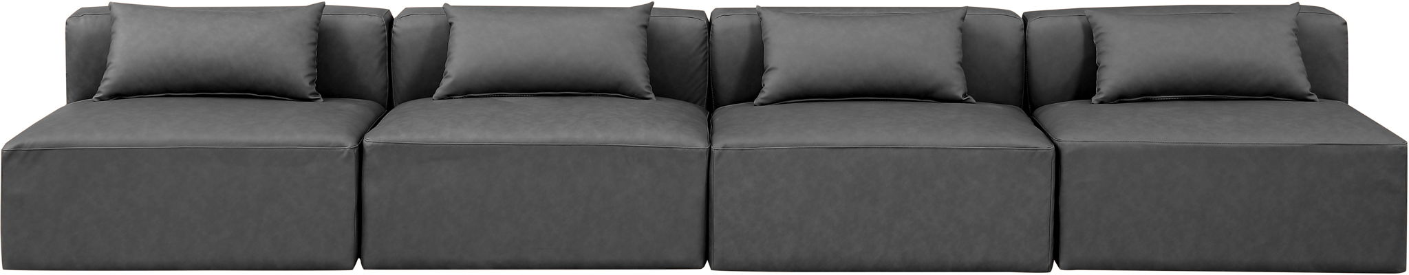 Cube - Modular 4 Seat Armless Sofa - Simple Home Plus