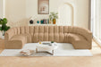 Arc - Velvet Modular U-Shaped Sectional - Simple Home Plus