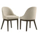 Reseda - Upholstered Dining Side Chair (Set of 2) - Beige - Simple Home Plus