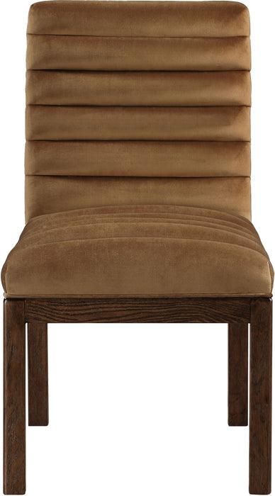 Evelyn - Dining Chair With Brown Legs - Saddle - Simple Home Plus