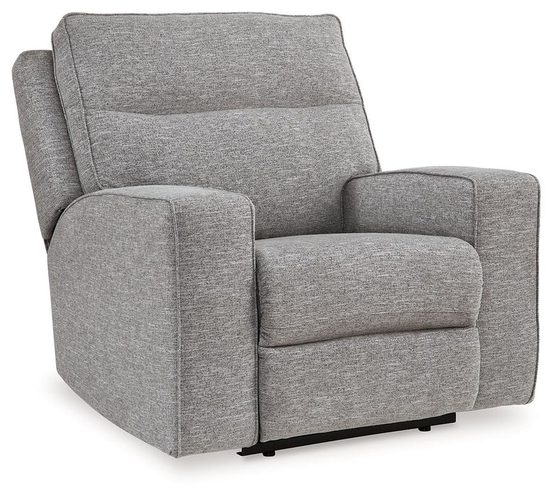 Biscoe - Pewter - Power Recliner /Adj Headrest - Simple Home Plus