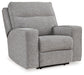 Biscoe - Pewter - Power Recliner /Adj Headrest - Simple Home Plus