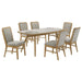 Croyden - 7 Piece Rectangular Dining Set - Gray / Weathered Natural - Simple Home Plus