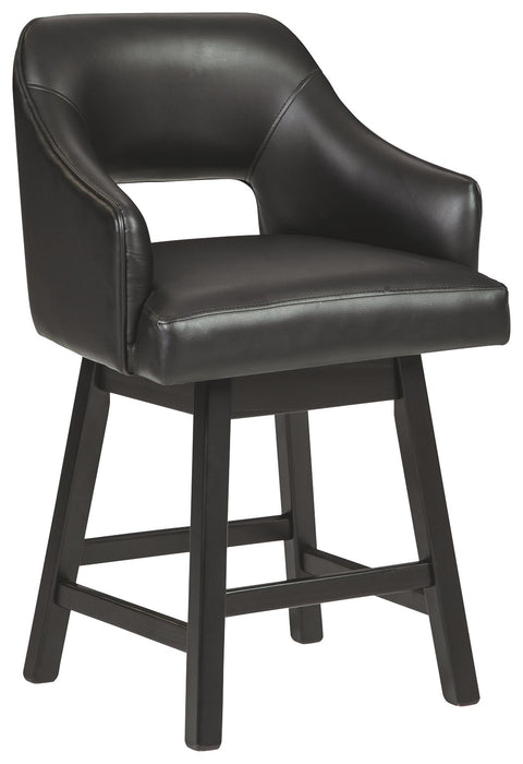 Tallenger - Upholstered Swivel Barstool (Set of 2) - Simple Home Plus