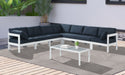 Nizuc - Outdoor Patio 7 Piece Modular Sectional With White Frame - Simple Home Plus