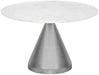 Emery - Dining Table - White - Marble/Stone - Simple Home Plus
