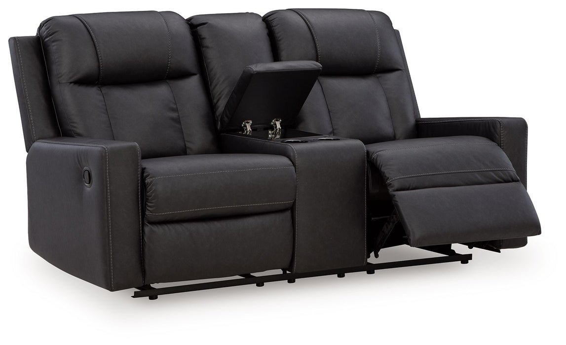 Mackmenville - Double Reclining Loveseat With Console - Simple Home Plus