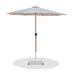 Fiji - Aluminum Patio Umbrella With Square White And Teak Base - Simple Home Plus