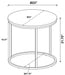 Lainey - Round Faux Marble Side End Table - Simple Home Plus