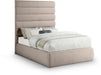 Adam - Linen Fabric Bed With 70.5" Headboard - Simple Home Plus