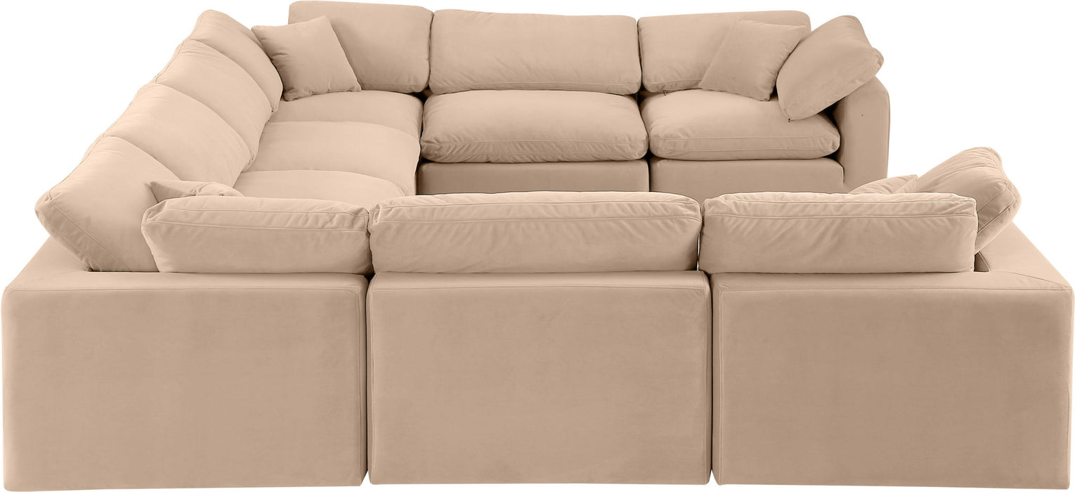 Comfy - 8 Piece Velvet Modular Sectional - Simple Home Plus