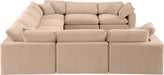 Comfy - 8 Piece Velvet Modular Sectional - Simple Home Plus