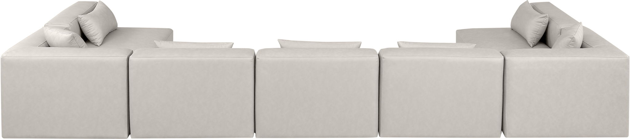 Cube - 7 Piece Modular U-Shaped Sectional - Simple Home Plus