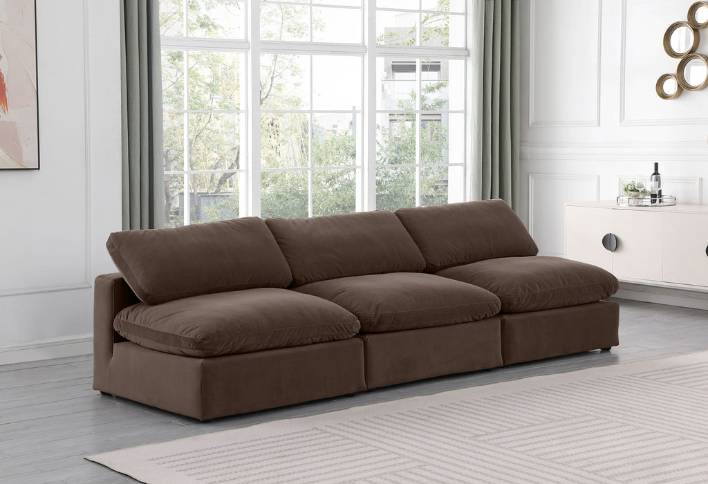 Comfy - Velvet Modular Armless Sofa 3 Seats - Simple Home Plus