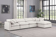 Indulge - Faux Leather 5 Piece Modular Sectional With Chaise - Simple Home Plus